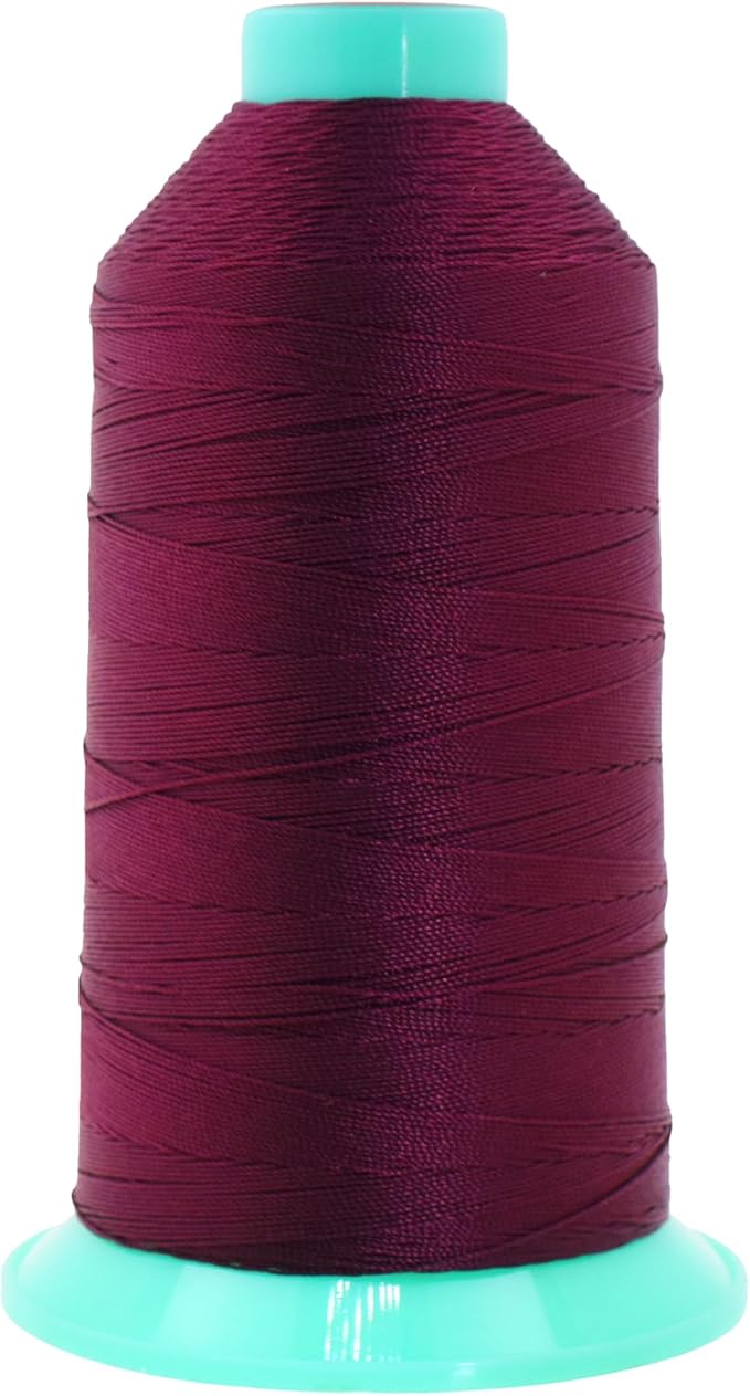 Mandala Crafts Bonded Nylon Thread Burgundy Heavy Duty Sewing Threads by MandalaCrafts