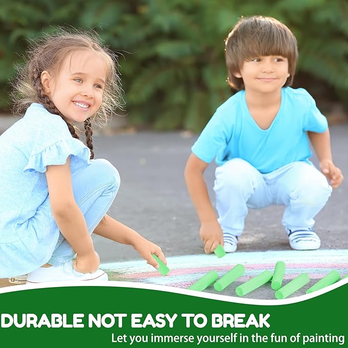 Fulmoon 40 Pcs Jumbo Sidewalk Chalk - Image 3