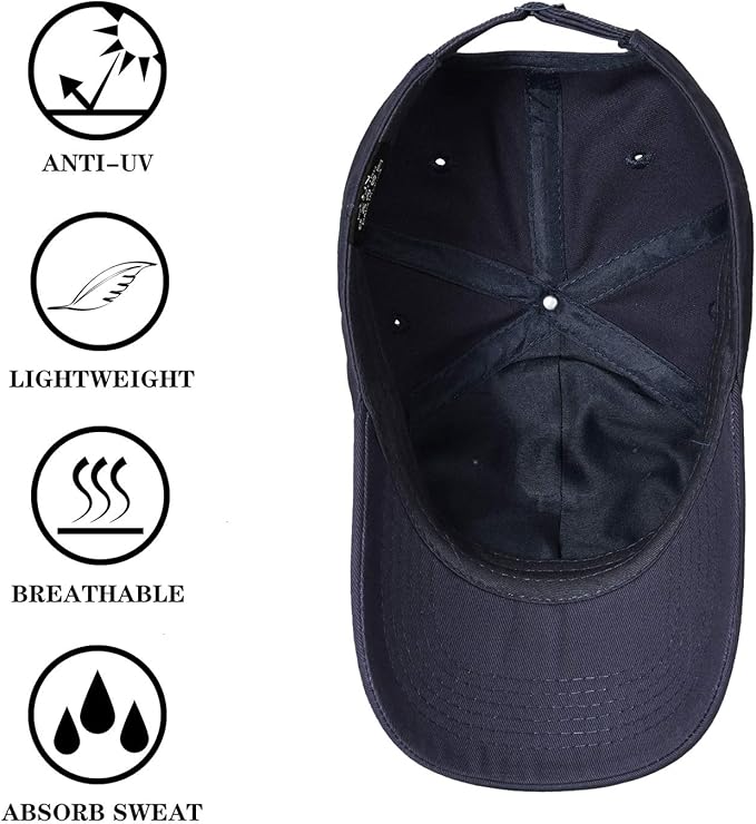 IIN American Flag Baseball Cap for Men Women Low Profile USA Army Tactical Operator Military Plain Dad Hat