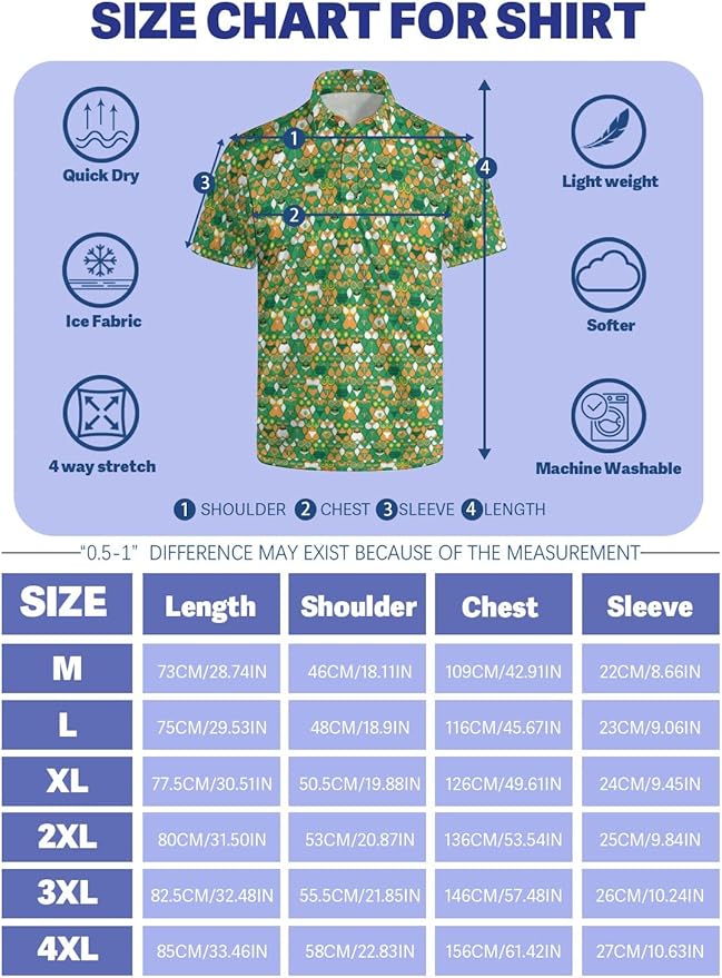 HUURAY Funny Golf Polos for Men Funny Print Short Sleeve Shirts Quick Dry Polo Shirts Hawaiian Shirt Performance Golf Outfits