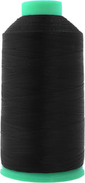 Mandala Crafts Bonded Nylon Thread Black Heavy Duty Sewing Threads by MandalaCrafts