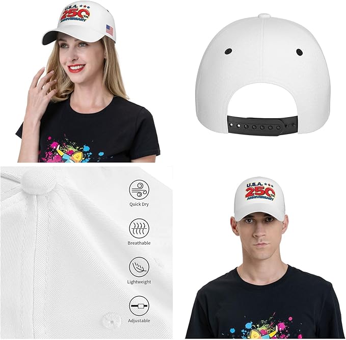 USA Flag Baseball Cap American Patriotic Trucker Hat Father Dad Mother Mom Adjustable Sportswear Hat for Men Women Adults