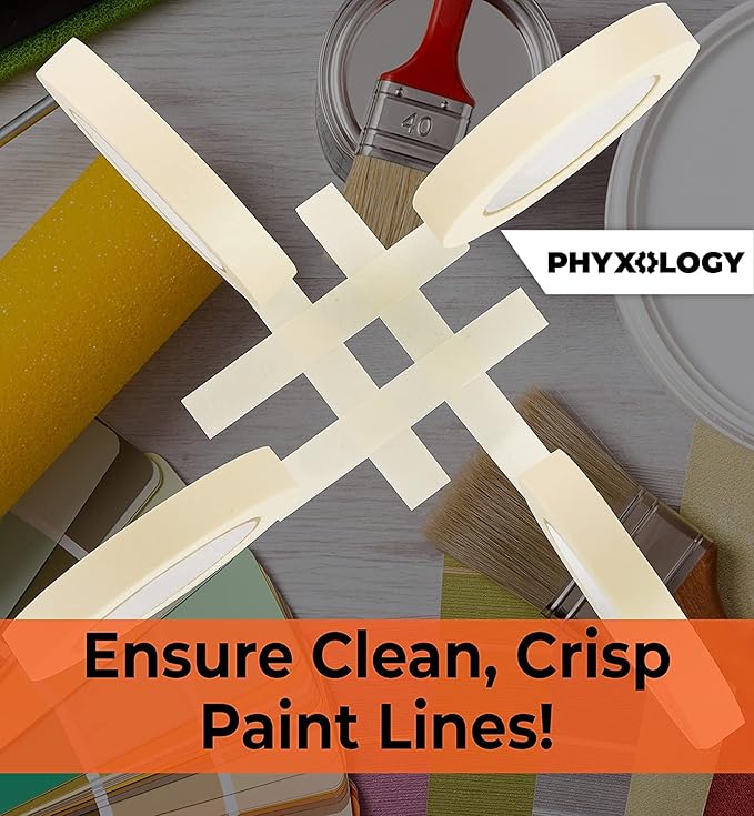 3/4 in Pro-Grade Masking Tape. 60 Yard 12 Pack = 720 Yards of Multi-Use - Image 3