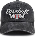 Funny Embroidered Baseball Mom Baseball Cap for Women, Adjustable Cotton Sun Hat for Mama Grandma