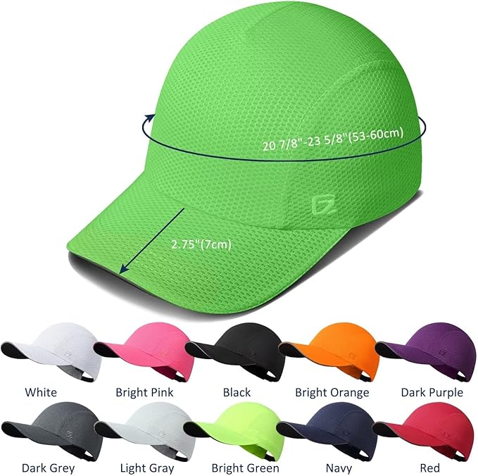 GADIEMKENSD Women's Race Day Running Cap Performance Mesh Hat - Excellent Ventilation, Lightweight, Reflective Safety