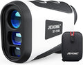 X1 Golf Rangefinder with Slope, Flagpole Lock and Vibration, 660/1100YDS Laser Rangefinder for Golfing & Hunting, Rechargeable Laser Range Finder Distance Measuring with High-Precision