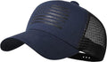 Baseball Cap, American Flag Trucker Hat for Men Women, Breathable Adjustable Fit Outdoor Mesh Snapback Hats