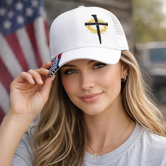 Christian Hats for Men,Cross Hats for Men,Jesus hat,Christian Religious Gifts for Birthday/Christmas