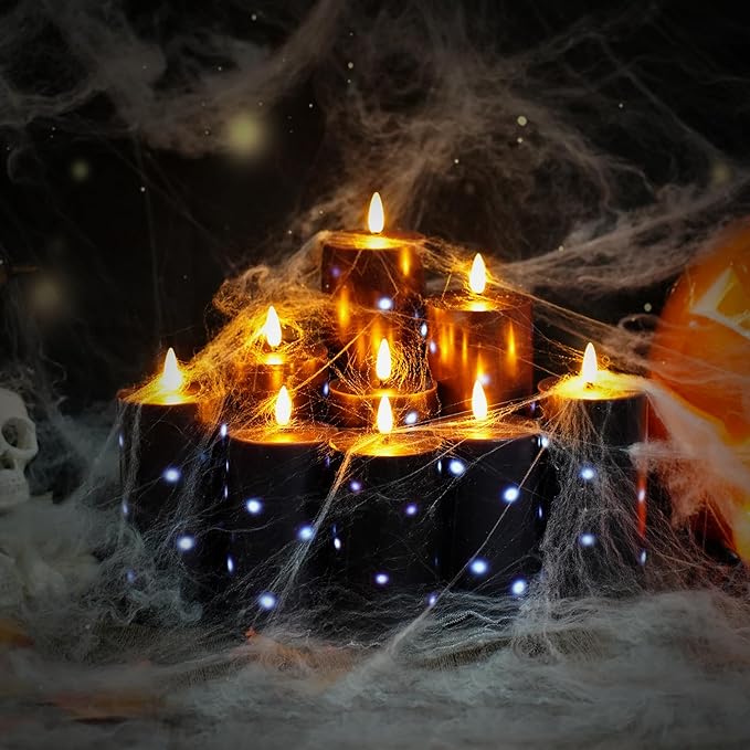 Flickering Flameless Candles, Battery Operated Real Wax LED Pillar Candles - Image 6