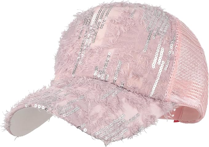 Hoce Fashion Rhinestone Denim Baseball Cap Studded Bling Hat for Women