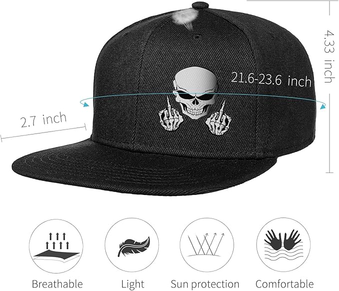 Snapback Hats for Men Mens Hats Flat Bill Snap Backpack Fitted Trucker