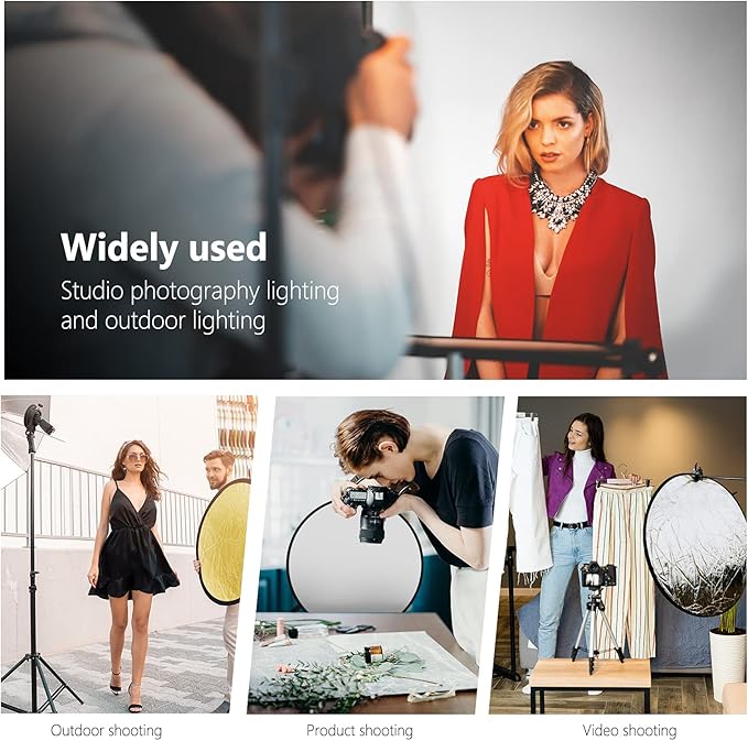 NEEWER 22 Inch/60 Centimeter Light Reflector Light Diffuser 5 in 1 Collapsible - Image 6