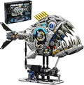Mechanical Piranha Building Sets, Ocean Animal Collection Toy, Adults Home or by JZMDEDR