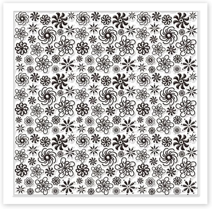 CHGCRAFT Plum Blossoms Polymer Clay Texture Sheets Art Rotation Flowers - Image 8