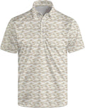 Golf Polo Shirts for Men Funny Print Short Sleeve Golf Shirts Performance Golf Polos