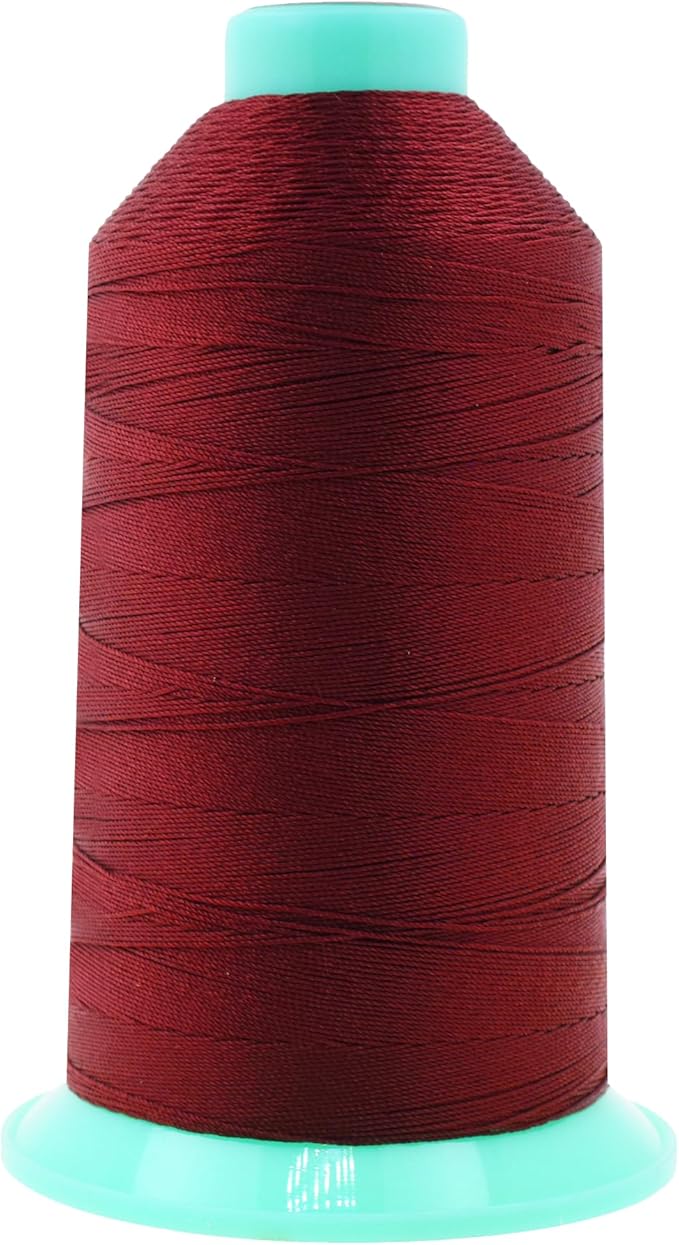 Mandala Crafts Bonded Nylon Thread Maroon Heavy Duty Sewing Threads by MandalaCrafts