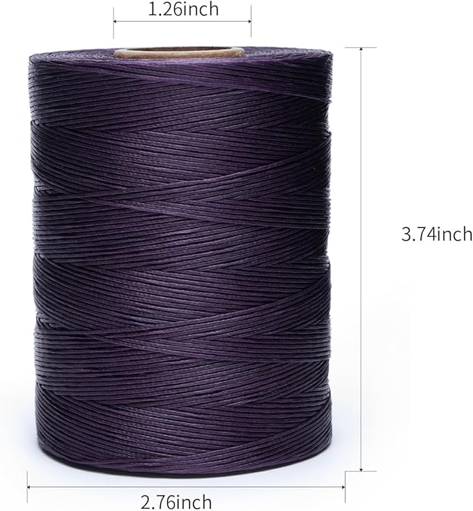 Waxed Thread, 852Yards 150D 0.8mm Flat Polyester Wax Thread - Image 2