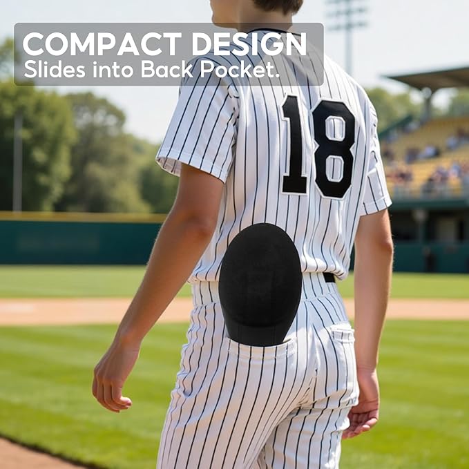 Baseball Sliding Mitt, Youth Ages 6-12 & Teens Adults 12+, Sliding Glove Hand Guard for Baserunning, Hard Shell Ambidextrous Left/Right, Baseball/Softball Compatible, Drip Style