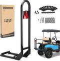 Rear Safety Grab Bar Universal Compatible with Yamaha Club Car EZGO Golf Cart with Reflective Triangle Board