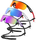 Kids Sunglasses Youth Baseball Sunglasses for Boys Girls 3-12 Polarized Softball Sports Goggles UV Protection