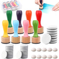 47 Packs Ink Blending Foam Pads Set, Include 8 Pcs Round Ink Mini Applicator by CYFUNDESIGN