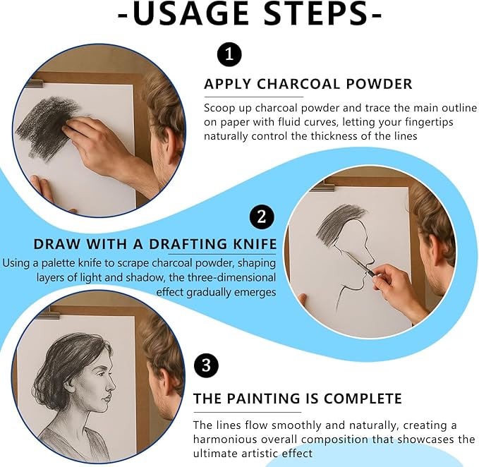 Charcoal Powder for Drawing - Image 3