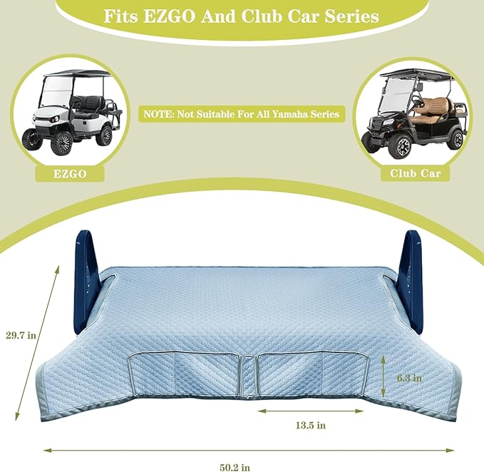 Golf Cart Seat Covers, Universal Golf Cart Seat Towel Blanket