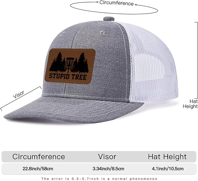 Funny Disc Golf Accessories Gifts for Men Stupid Tree Trucker Hat Golf Player Dad Trucker Hat Golf Gaming Gifts