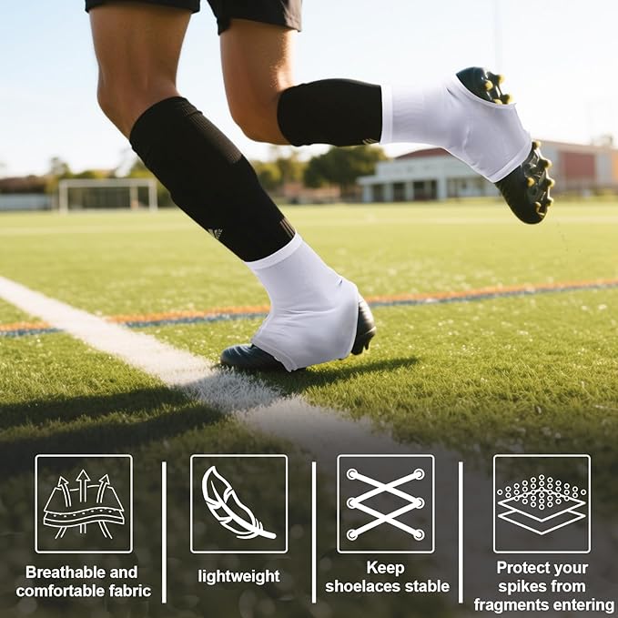 TUYUU Spats Football Cleat Covers,Youth Cleat Covers Football Keeps Dirt/Turf Debri Out,Bike Cleat Covers,Cleat Sleeves for Football Soccer Lacrosse Kids Teenagers Youths Adults.Cleat Cover