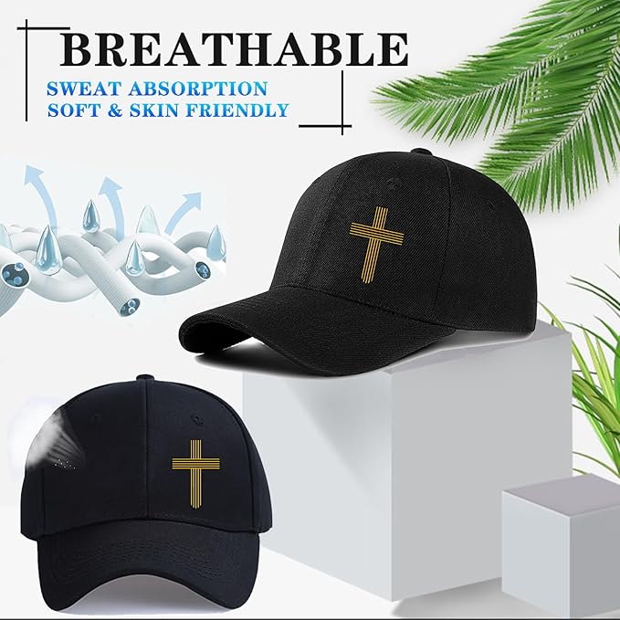 Baseball Hats for Men Hats Baseball Cap Snapback Hats for Men Christian Jesus Cross Hats