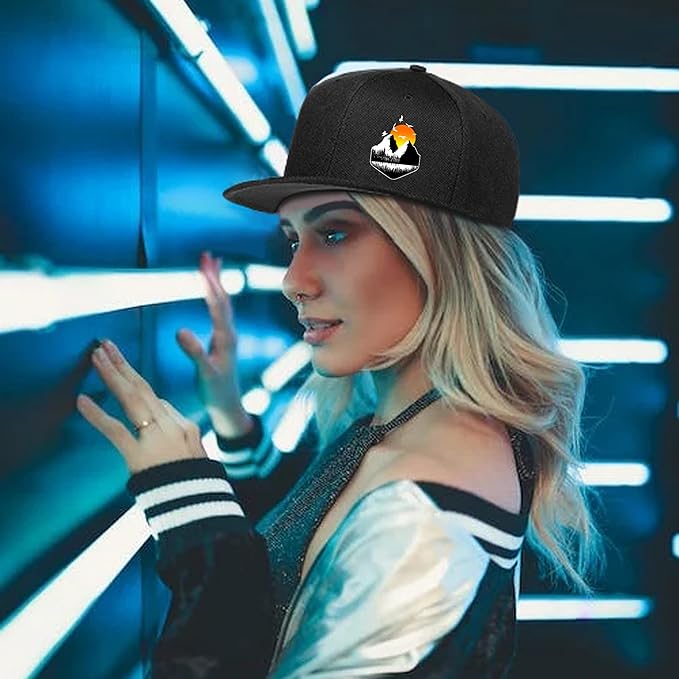 Skateboard Hat Snapback Hats for Men Flat Bill Hats for Boy Adjustable Baseball Cap for Teens Hip Hop Sports