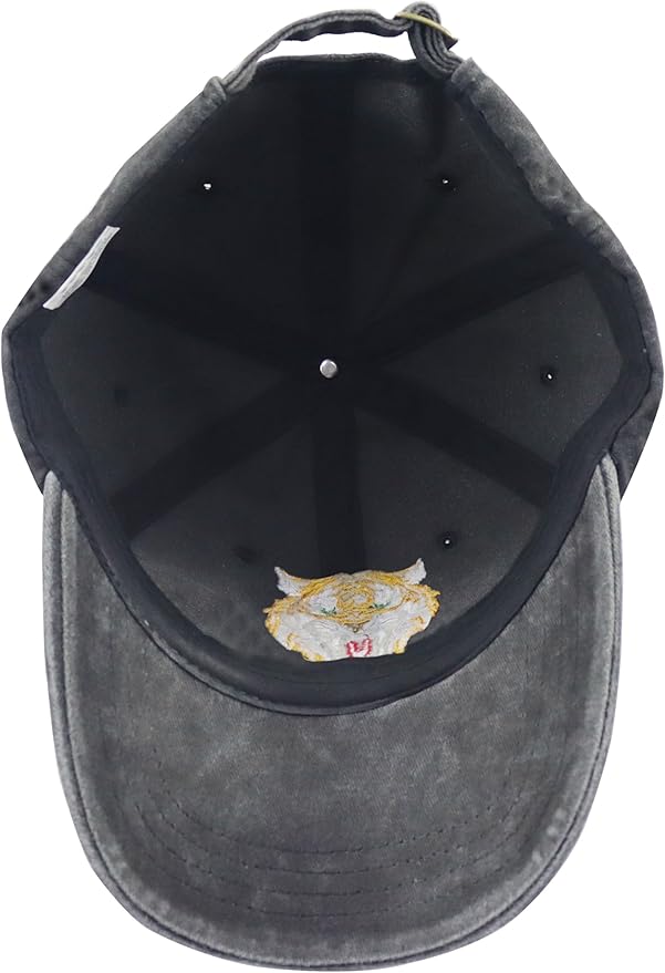 Unisex Adjustable Animal Hat for Men Women, Classic Cotton Wild Animals Embroidered Baseball Cap