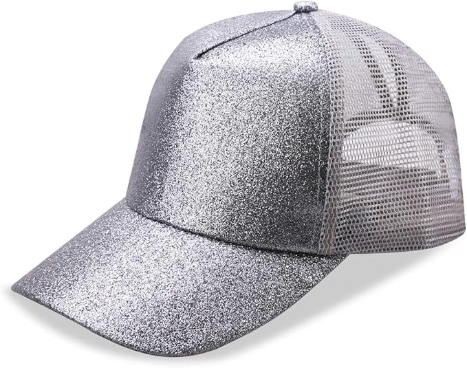 Criss Cross Hat Washed Distressed Baseball Cap Ponytail Hat High Messy Bun Ponycap for Women