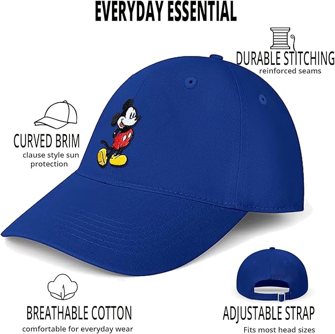 Disney Adult Baseball Cap, Mickey Mouse Adjustable Dad Hat