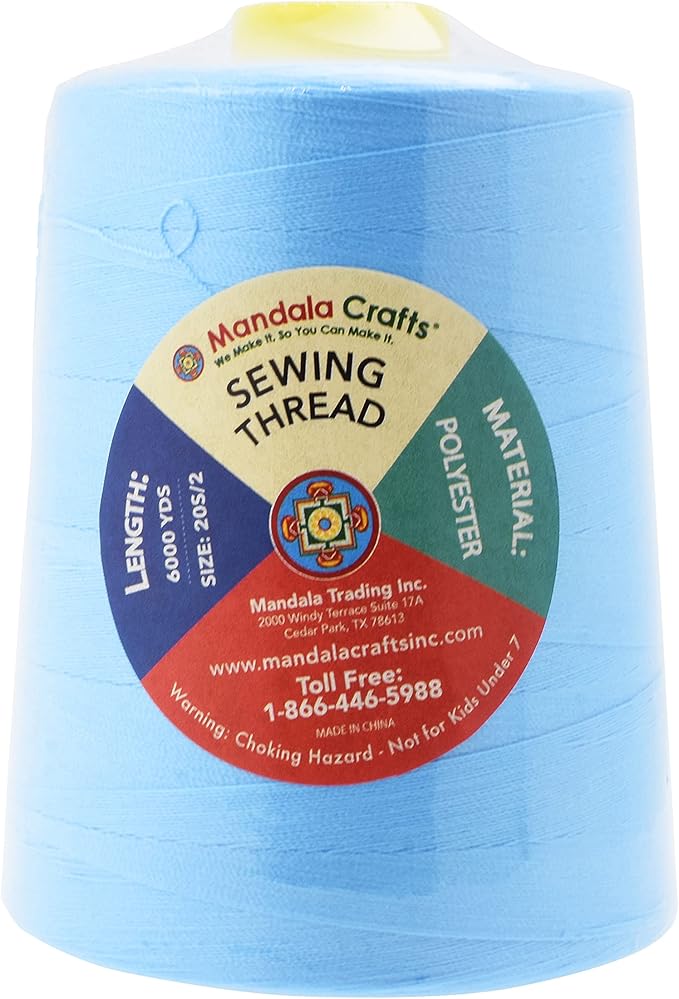 Mandala Crafts 4 Pack of Serger Threads Cones Spools - Image 3