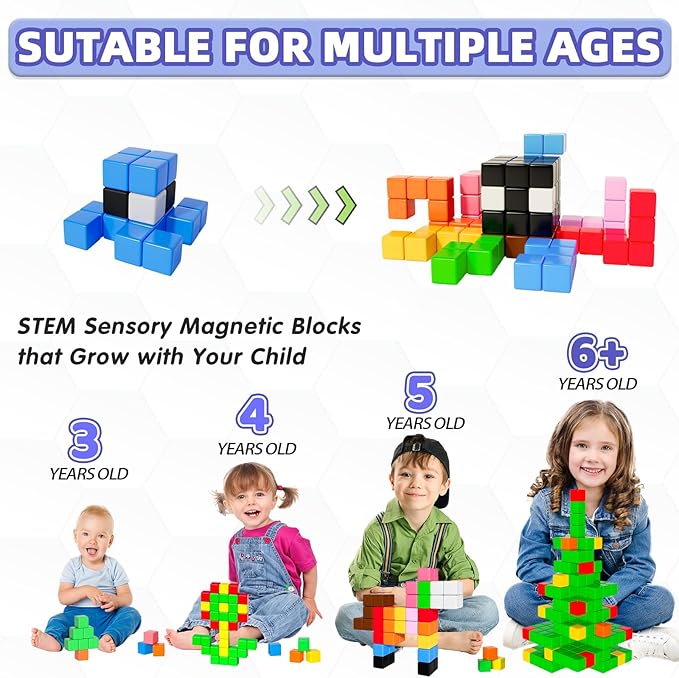 Magnetic Blocks, Magnet Building Toys - Image 2