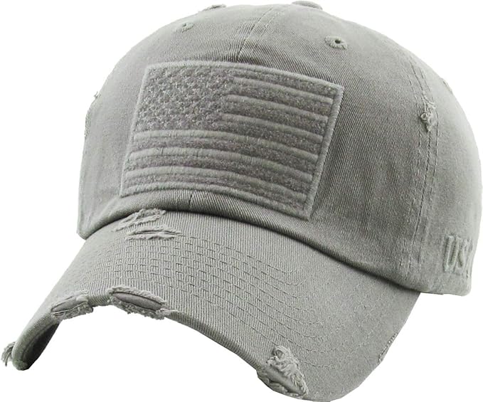 KBETHOS Flag USA America Military Thin Blue Line Thin Red Line Vintage Distressed Baseball Cap Dad Hat Unisex Adjustable…