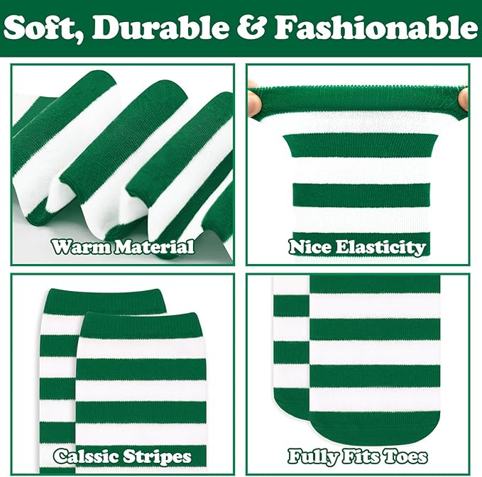 Sarfel Kids Soccer Socks Toddler Soccer Socks Girls Boys Soccer Socks Kids Tube Socks with Stripes Toddler Knee High Socks