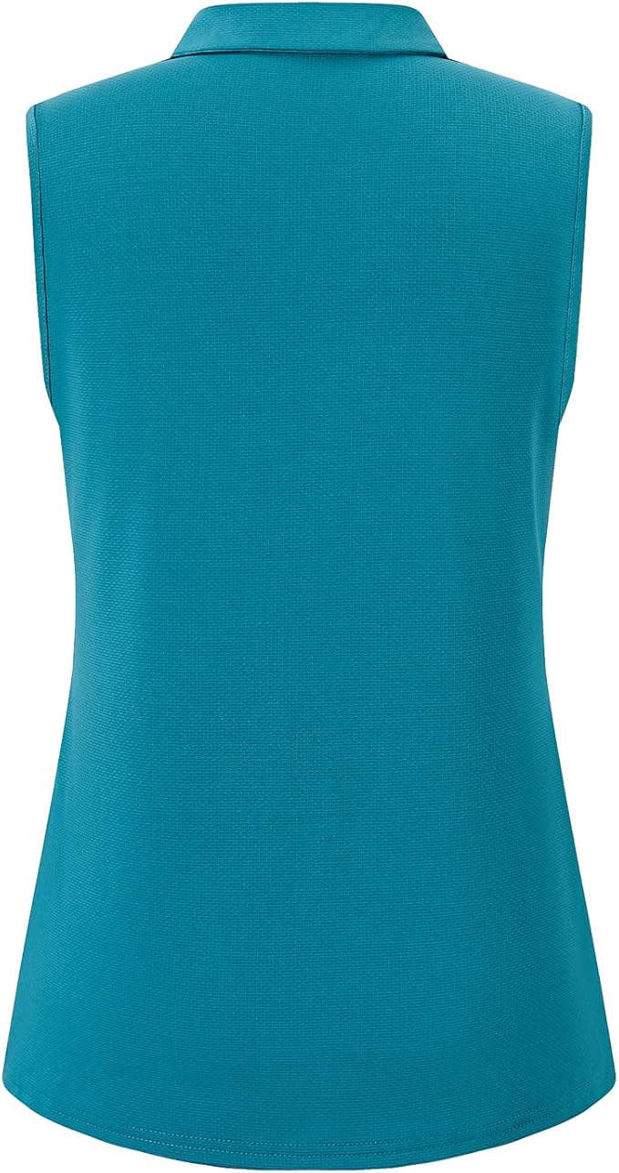 Womens Sleeveless V Neck Golf Polo Shirts