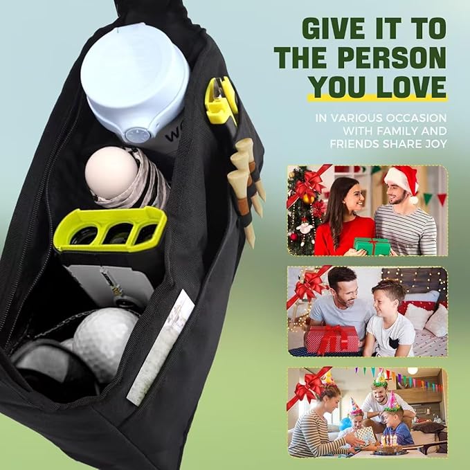 Lightweight Foldable Golf Bags for Men， with Adjustable Drink Holder Strap for Golf Cart and Baby Stroller