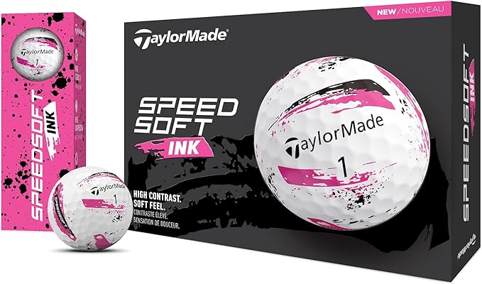 TaylorMade SpeedSoft Golf Balls, Maximum Distance with Ultra-Soft Feel, Perfect for Off The Tee and Around The Green