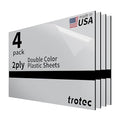 Trotec | Metallic Looking Acrylic Sheet | 12"x20"x1/16, Name Plate | USA Made by TrotecEngravingSupplies