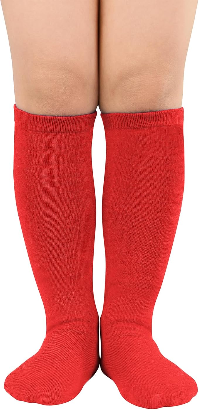 American Trends Kids Toddler Soccer Socks Youth Baseball Softball Football Socks Knee High Accessories for Girls