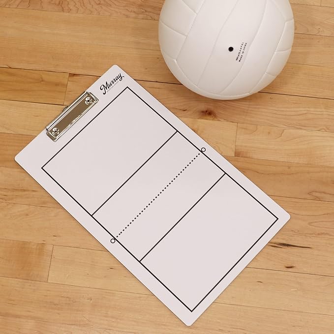 Murray Sporting Goods Dry Erase Coaches Clipboard | Double-Sided Dry Erase White Board