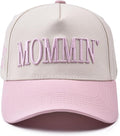 Womens Trucker Hat - with Mommin Embroidery Ponytail Fit - Mothers Day Great Gifts for Mom Wife Stepmom