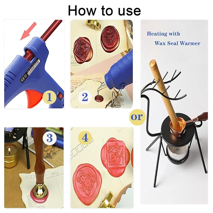 Wax Seal Stick, Ioggtser 26 PCS Mini Glue Gun Wax Seal Stick - Image 5
