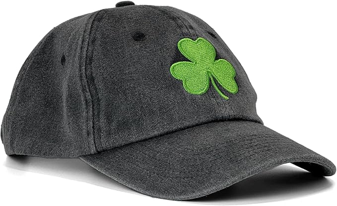 St Patricks Day hat Green Baseball Cap Shamrock Embroidered for man Women Funny
