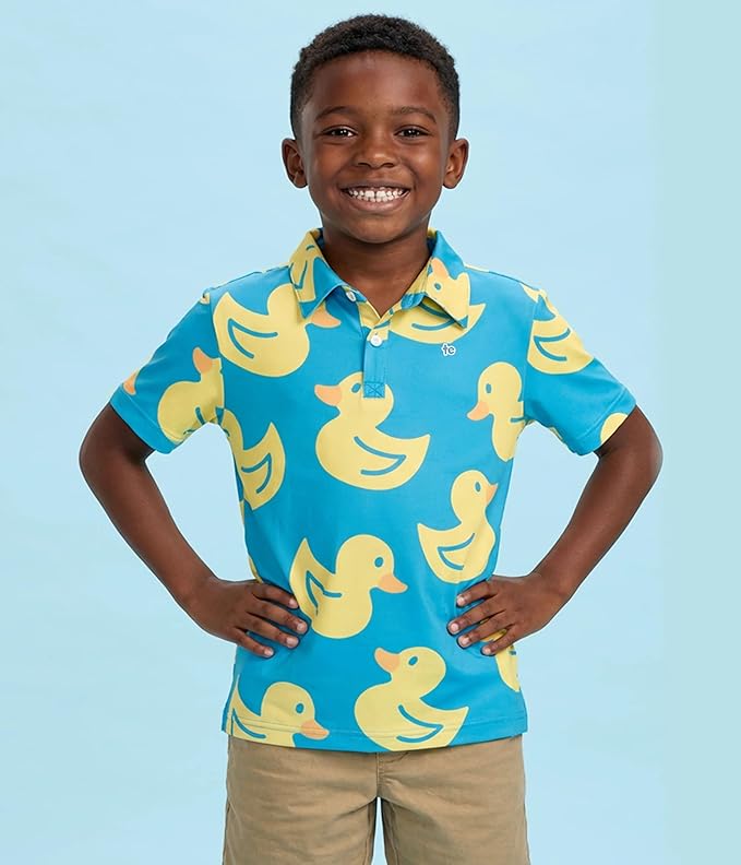 Tipsy Elves Kids and Toddlers Golf Shirts - Athletic Comfort Fit with Quick Dry Material