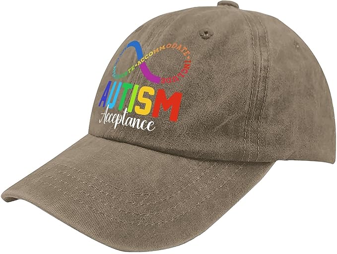 I'm a Pround Autism Uncle Baseball Cap for Mens Fashion Washed Distressed Baseball Caps