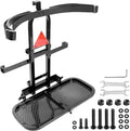 Golf Cart Bag Holder, Rear Seat Bag Rack for Golf Cart, Fits Safety Grab Bar up to 8-Inch Wide, Compatible with EZGO/Club Car/Yamaha, Foldable Design, Quick No-Drill Install